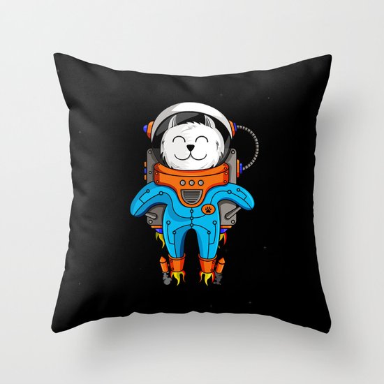 Intercatlactic! to the delicious Milky way!!! Throw Pillow