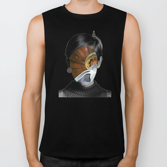 Crazy Woman - stairway to h... Biker Tank