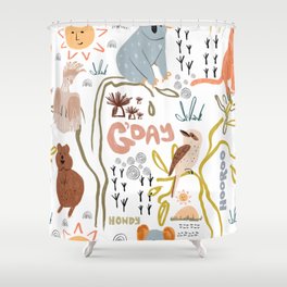 Australiana  Shower Curtain