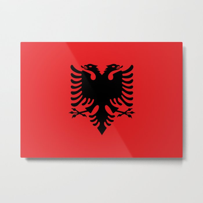 Flag of Albania - Albanian Flag Metal Print