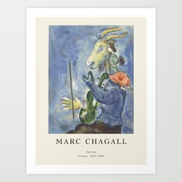 Vintage poster-Marc Chagall-Spring. Art Print
