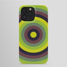 Yellow, gray, dim gray, dark slate gray, yellow green concentric circles iPhone Case | Darkslategray, Adventure, Geometric, Cool, Dimgray, Shapes, Black, Authentic, Artistic, Abstractshapes 