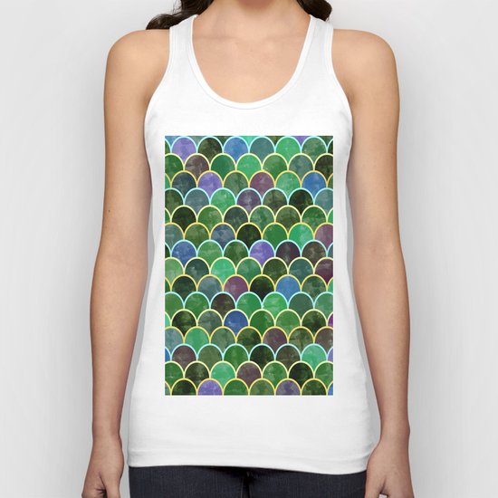 Watercolor Lovely Pattern VVII Unisex Tank Top