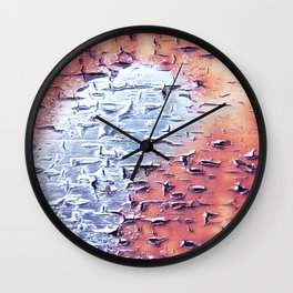 Metal rost art Wall Clock
