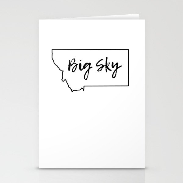 Big Sky, Montana Stationery Cards