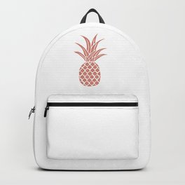 Rose Gold Pineapple Backpack