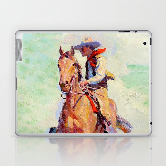 “The Cowpuncher” by W Herbert Dunton Laptop & iPad Skin