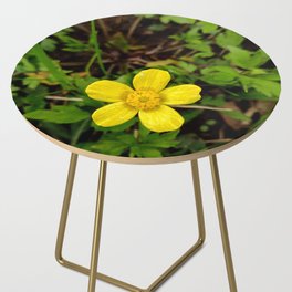 Yellow Spring Flower Side Table