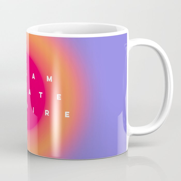Very Peri Glow with Dream, Create, Inspire  Coffee Mug
