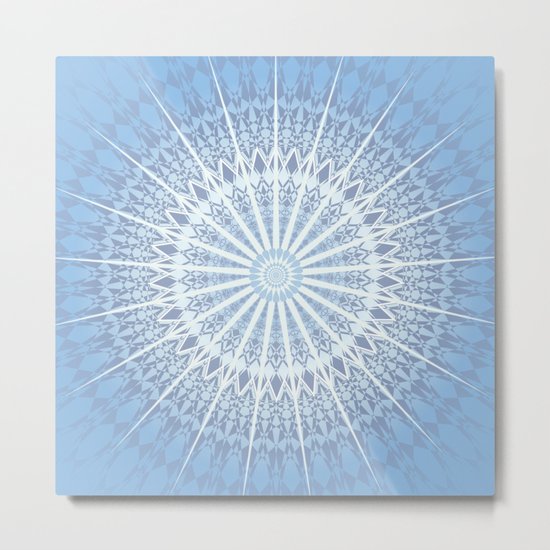 Blue Mandala 2 Metal Print