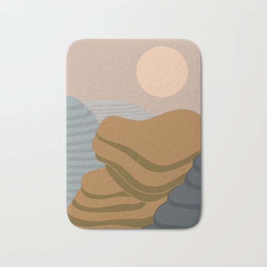 Terraced fileds Bath Mat