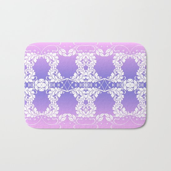 Leaves on Rose Powder Bath Mat