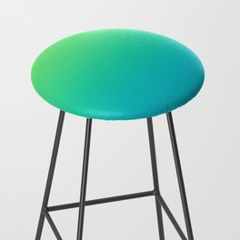 Lime Green to Teal Blue Gradient Bar Stool
