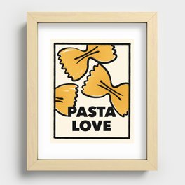Pasta Love Italian Food Recessed Framed Print