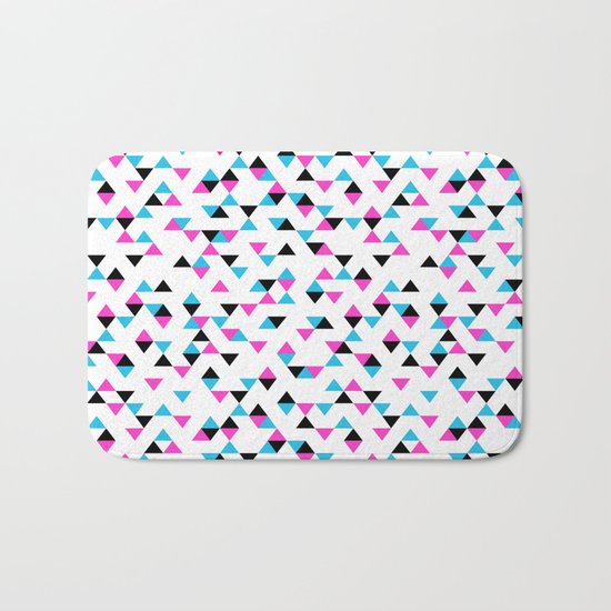Electric Triangles Bath Mat