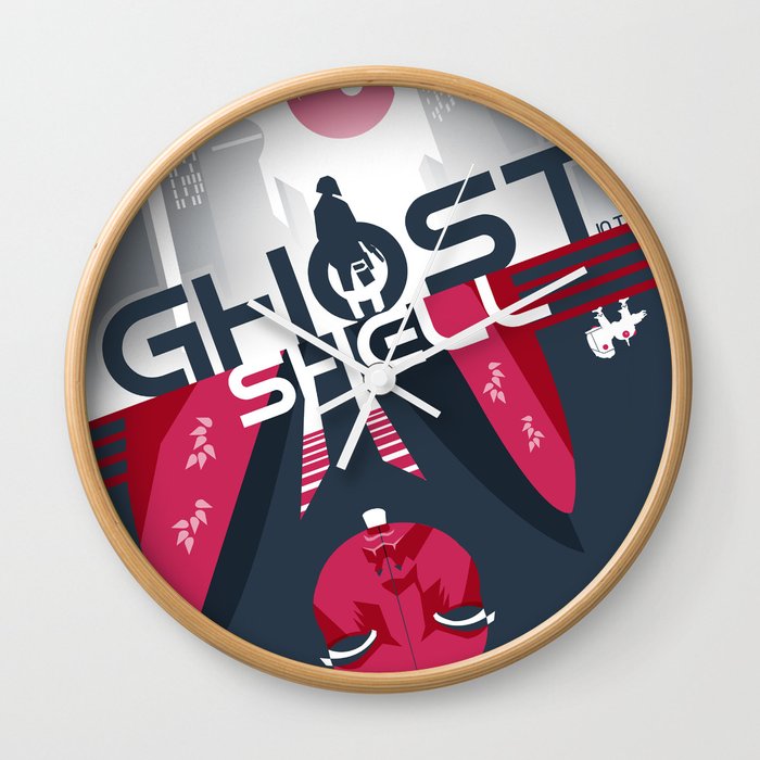 Ghost In The Shell Minimalist Poster Wall Clock