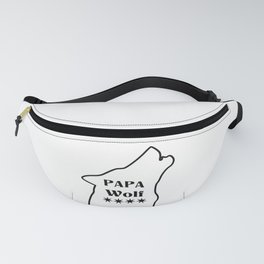 Papa Wolf Proud Father Family Wolf Pack Fanny Pack