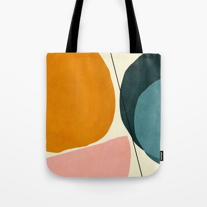 shapes geometric minimal painting abstract Tote Bag