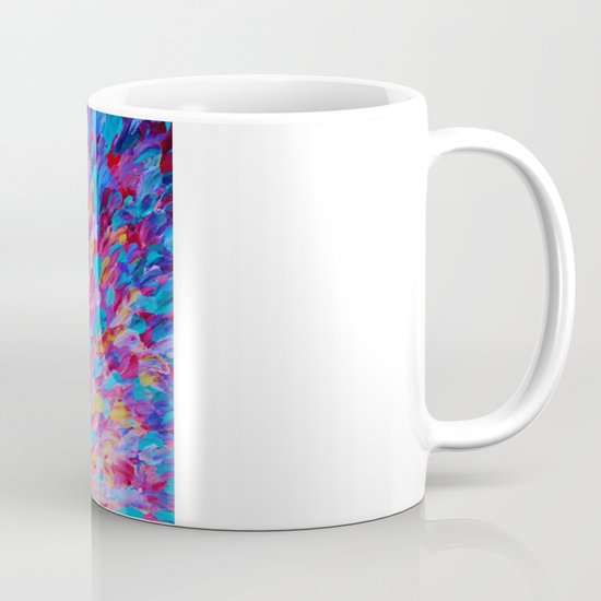 SPLASH, Revisited - Bold Beautiful Feminine Romance Ocean Beach Waves Magenta Plum Turquoise Crimson Mug