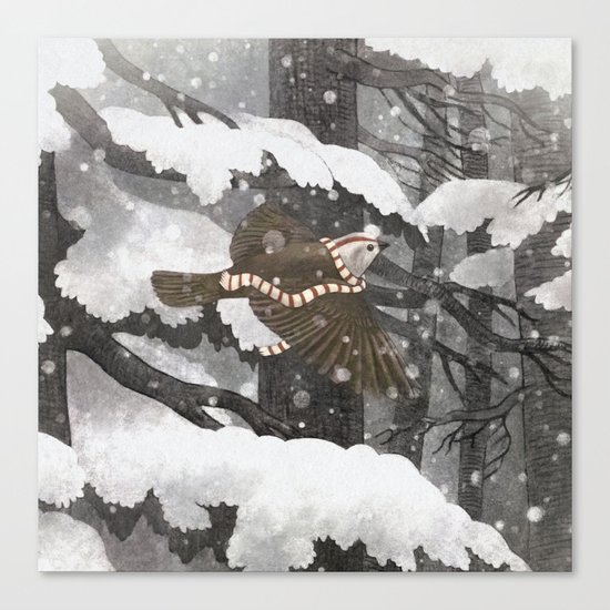 Winter Bird Canvas Print