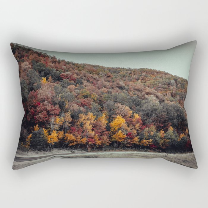 Fall Colors - Dark Theme Rectangular Pillow