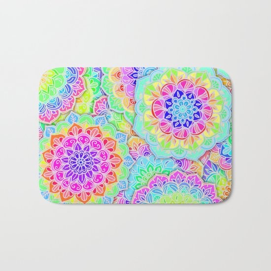 Psychedelic Summer Bath Mat