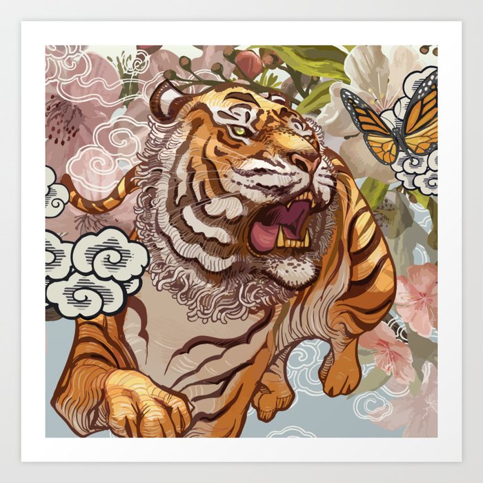 japanese tiger design