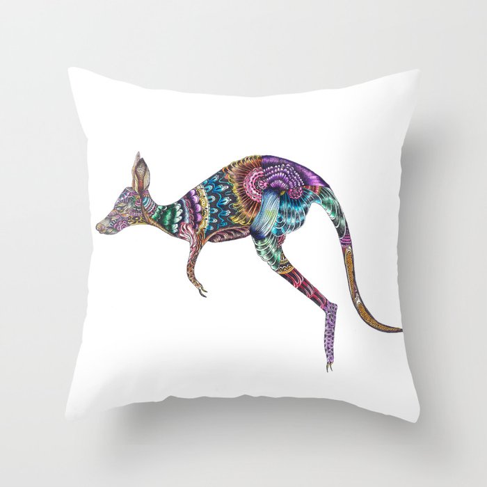 kangaroo Throw Pillow