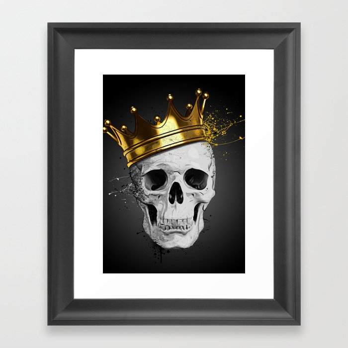 Royal Skull Framed Art Print