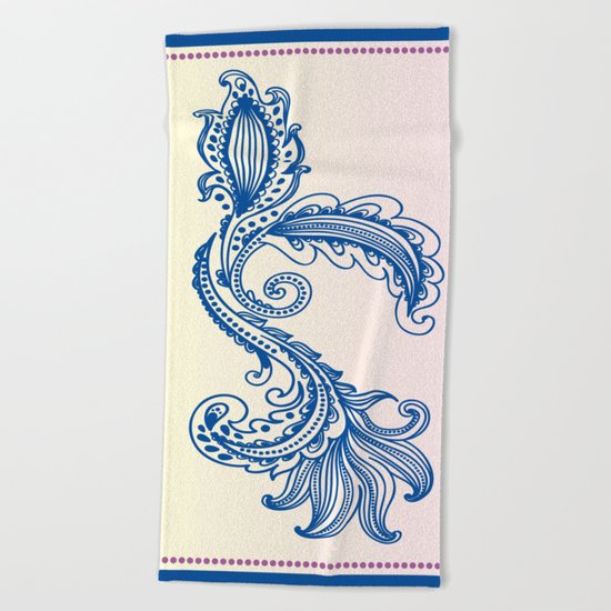 Dancing flowers Beach Towel