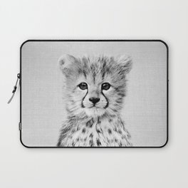 Baby Cheetah - Black & White Laptop Sleeve