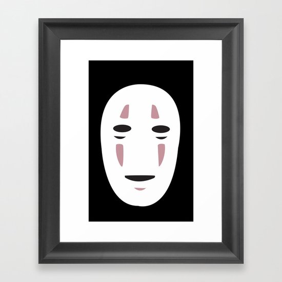 Spirited Away No Face Framed Art Print