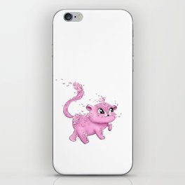 An awesome digital art of the fantastic kitten - the spirit of blooming sakura iPhone Skin