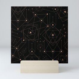 celestial pattern design Mini Art Print