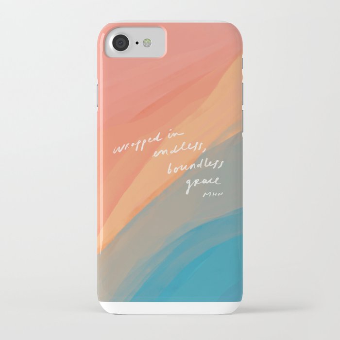 wrapped in endless, boundless grace iphone case