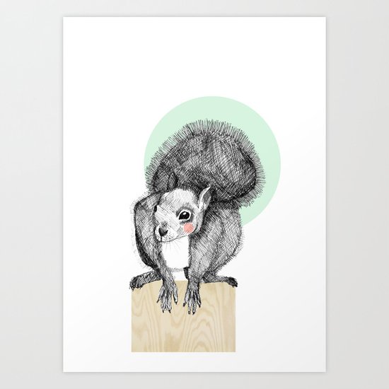 Squirrel Art Print