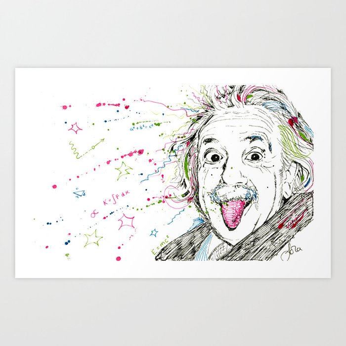 Einstein! Art Print