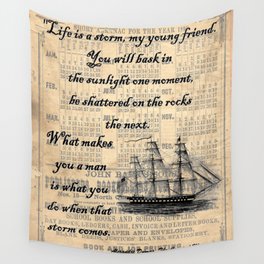 Count of Monte Cristo quote Wall Tapestry