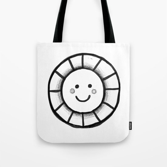 Sunny time smiley face Tote Bag