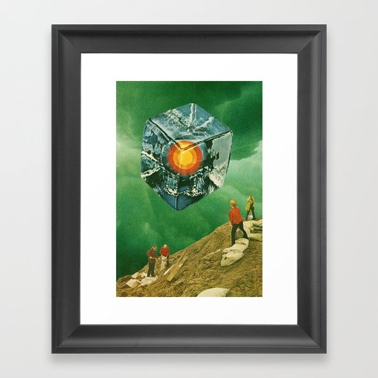 the visitor Framed Art Print