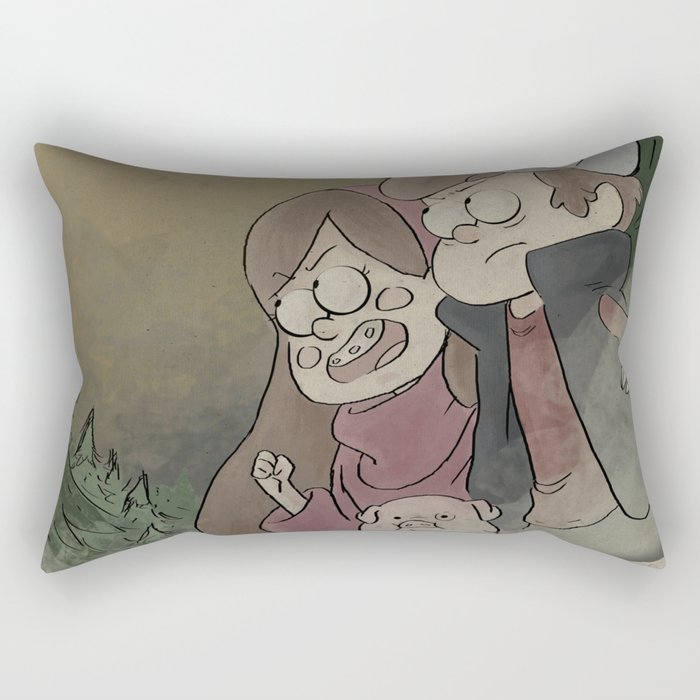 Gravity Falls Solve the Mystery Rectangular Pillow