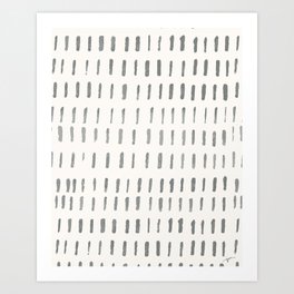Minimal Brush Strokes- Coordinating Pattern Art Print
