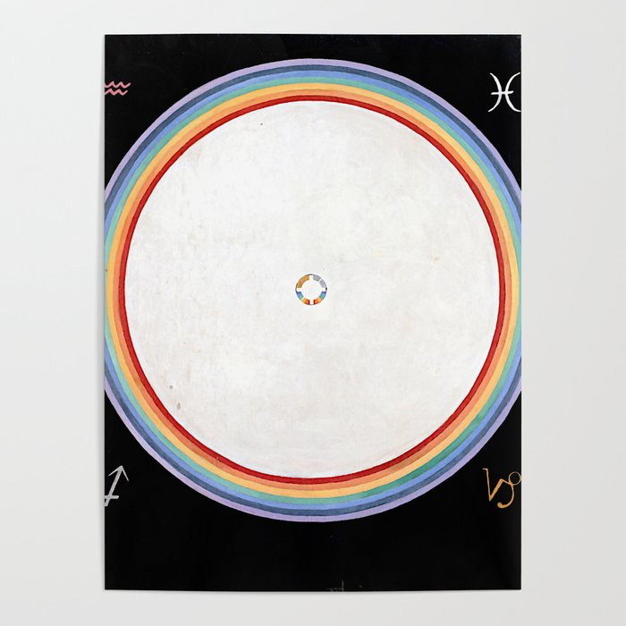 Hilma af Klint "The Dove, No. 14, Group IX-UW, No. 38" Poster