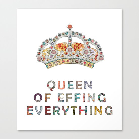 her daily motivation Canvas Print