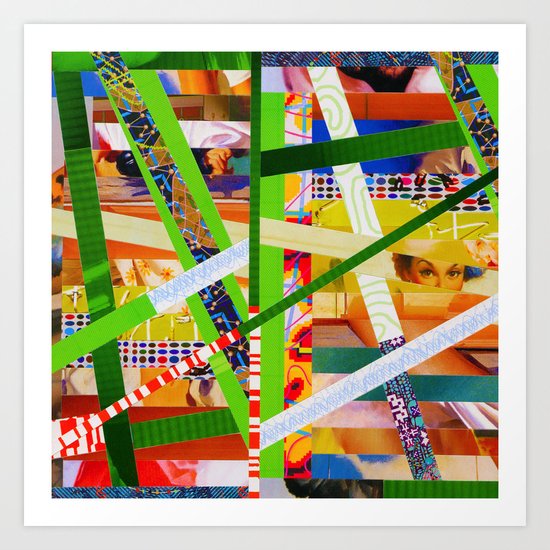 Lisa (stripes 11) Art Print
