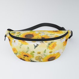 Sunflowers Forever- Floral Pattern - HELP FOR UKRAINE - All Proceeds From This Design Will Be Donated  Fanny Pack