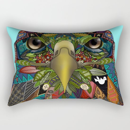 American Eagle blue Rectangular Pillow