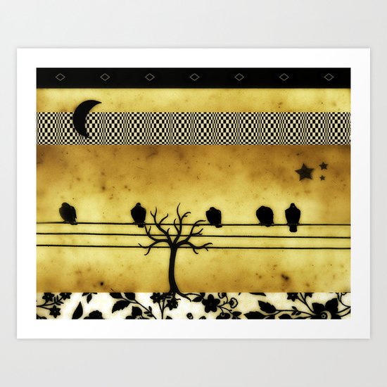 Under The Crescent Moon Art Print