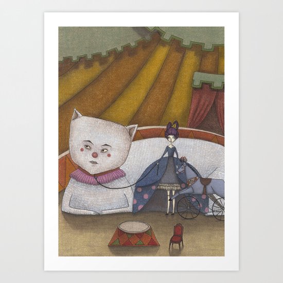 My Cat and I Art Print
