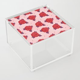 Red Rose Pop Art Acrylic Box